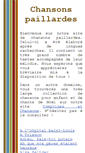 Mobile Screenshot of chansons-paillardes.com