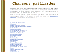 Tablet Screenshot of chansons-paillardes.com