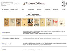 Tablet Screenshot of chansons-paillardes.net
